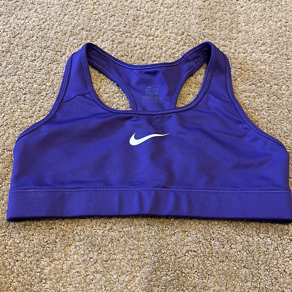 Nike Sports Bra - royal purple - size small